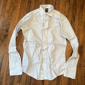 Brooks Brothers French cuff blue dress shirt size 15 34/35